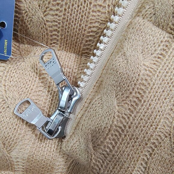 Polo Ralph Lauren Women's Cable-Quilted Wool-Cashmere Jacket - Picture 11 of 11